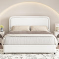 4 EVER WINNER Twin /Full/Queen/KIng Size Bed Frame, Upholstered Bed Frame with Headboard, No Box Spring Required, Easy AssemblyBEAX496-YHPS-WF