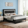 4 EVER WINNER Twin /Full/Queen/KIng Size Bed Frame, Upholstered Bed Frame with Headboard, No Box Spring Required, Easy AssemblyBEAX825-JCKTWXZBED-BQ-BEAX825