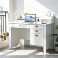 4 EVER WINNER Wooden Computer Desk with Drawers, Compact Study Writing Workstation for Small Spaces, Multipurpose Home Office Desk Suitable for BedroomHIHO000037-Desk-HIHO000037-2026