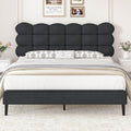 4 EVER WINNER Twin /Full/Queen/KIng Size Bed Frame, Upholstered Bed Frame with Headboard, No Box Spring Required, Easy AssemblyBEAX657-TaiDiBed-BQ