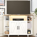 4 EVER WINNER Farmhouse Buffet Cabinet, kitchen cabinet with Storage, Large Storage Cabinet with 4 Doors &2 Drawers, Coffee Bar Cabinet with Adjustable Shelves for Kitchen, Dining Room, BlackLI0059-LI0059-White-D