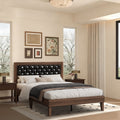 4 EVER WINNER Twin /Full/Queen/KIng Size Bed Frame, Upholstered Bed Frame with Headboard, No Box Spring Required, Easy AssemblyBEAX754-MSbed-Full-ZYBE754